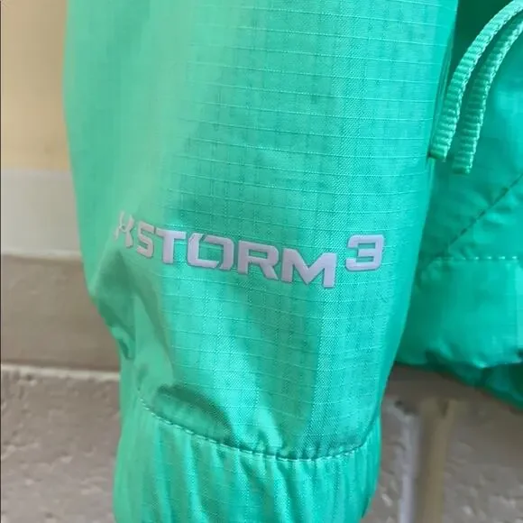 Under Armour L green hooded jacket - Picture 7 of 8